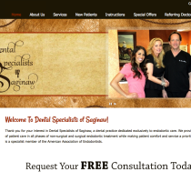 Website Design – www.dentalspecialistsofsaginaw.com